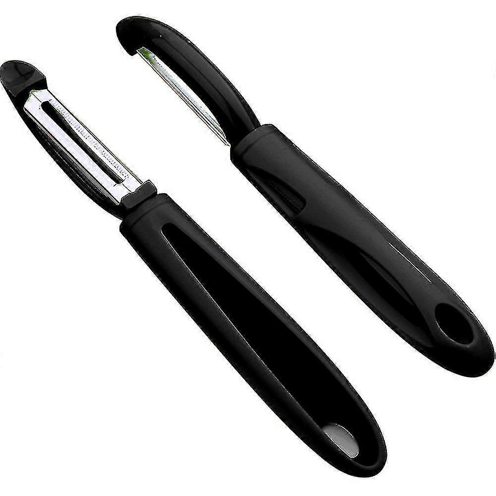 Vegetable Peelers For Kitchen, Non-slip Handle & Sharp Blade Black