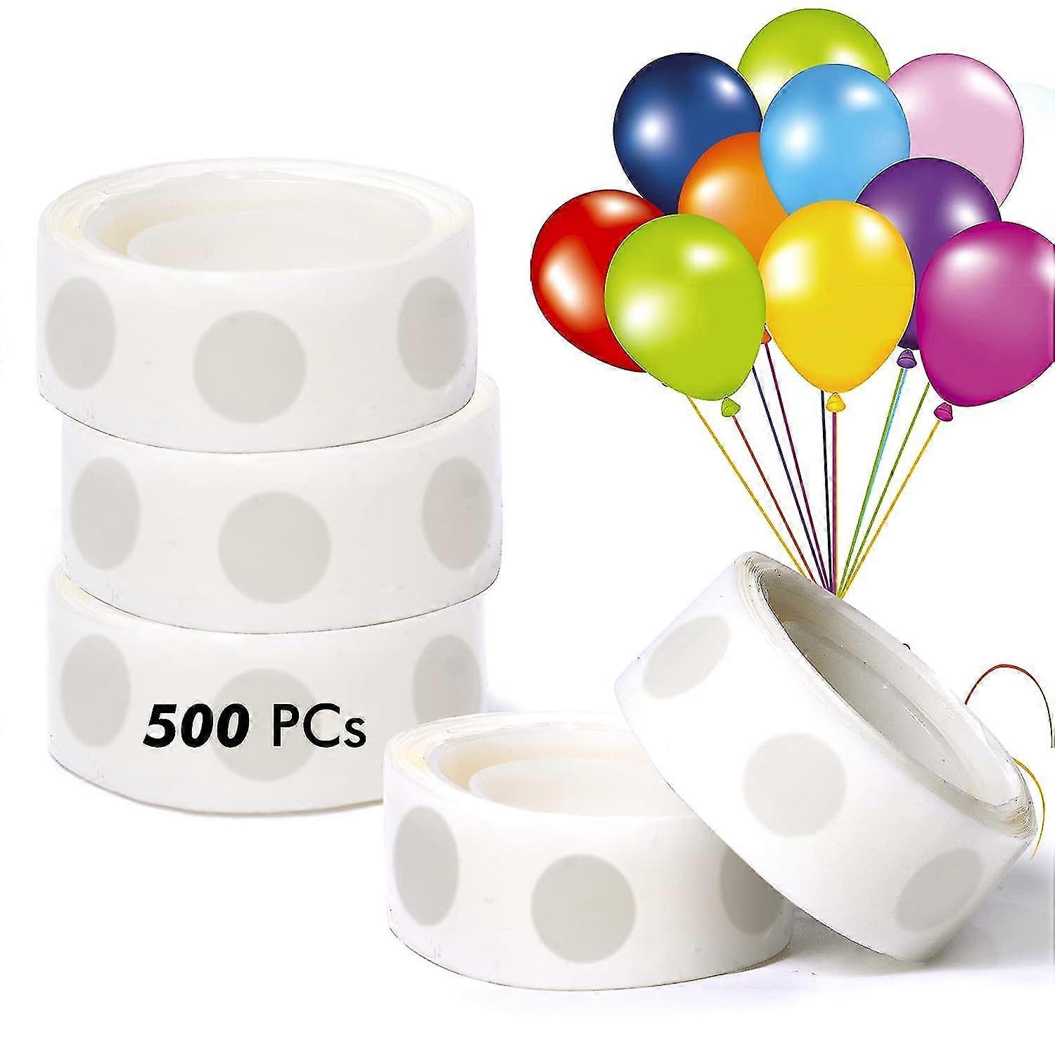 500 Pieces Glue Dots For Balloons, Balloon Sticky Dots Double Sided Tape For Diy