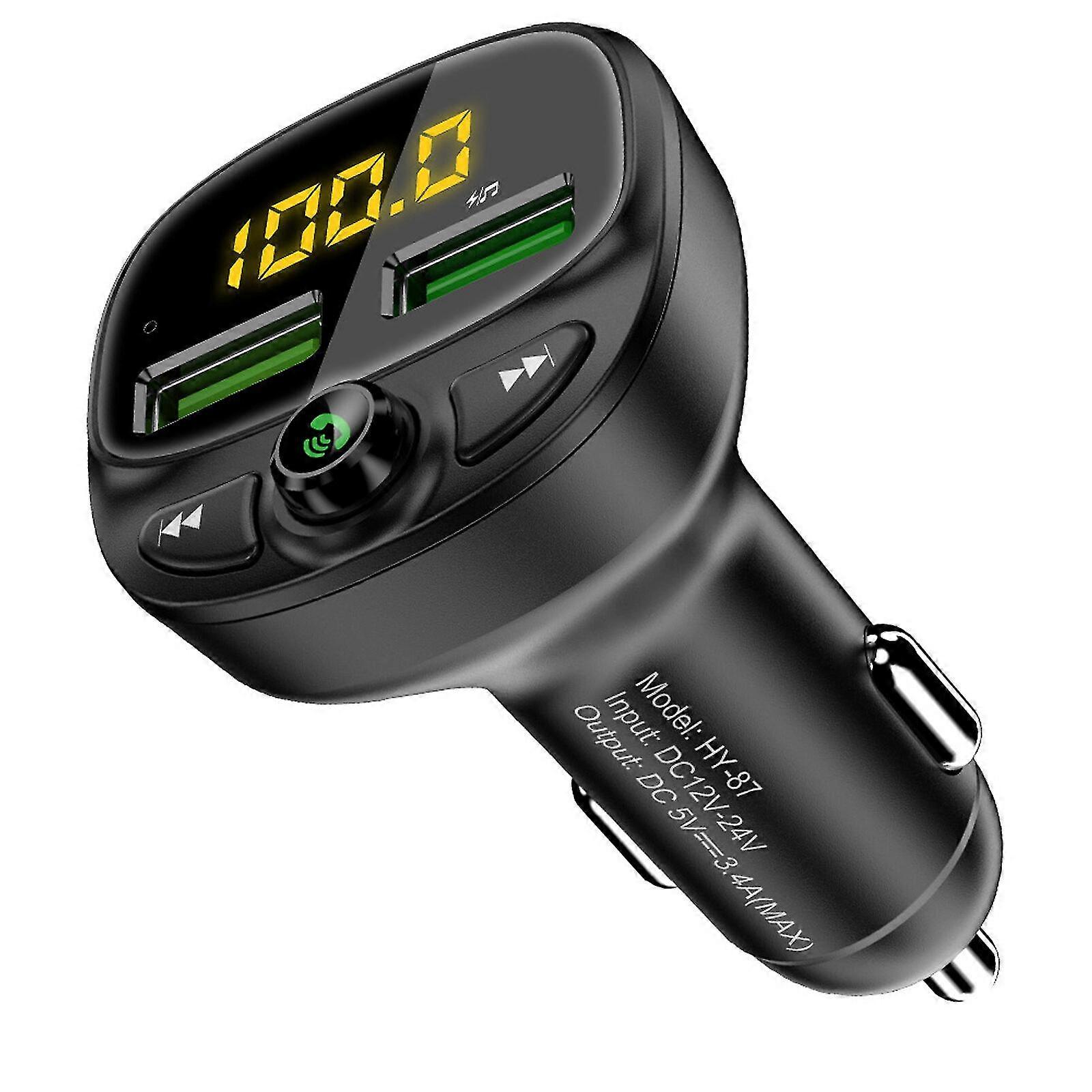 Car Bluetooth Player Charger, 4-in-1 Mp3 Player 5.0 Fm Transmitter For Vehicle