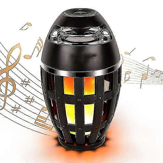 Wireless Speaker Portable Speaker Led Flame Torch Light Sound Bar