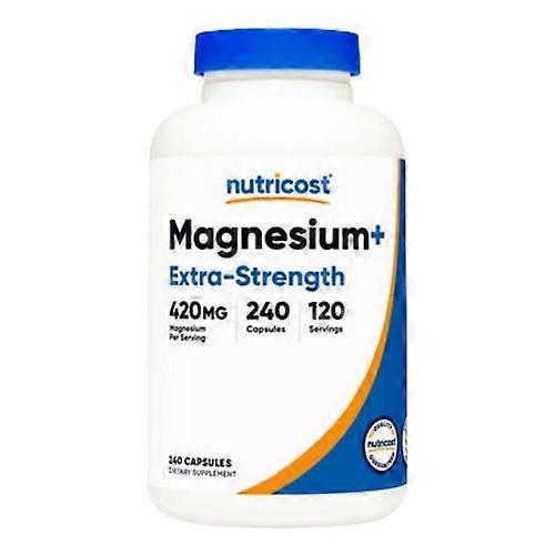 Nutricost Magnesium + Extra Strength Capsules ,420 Mg ,240 Count