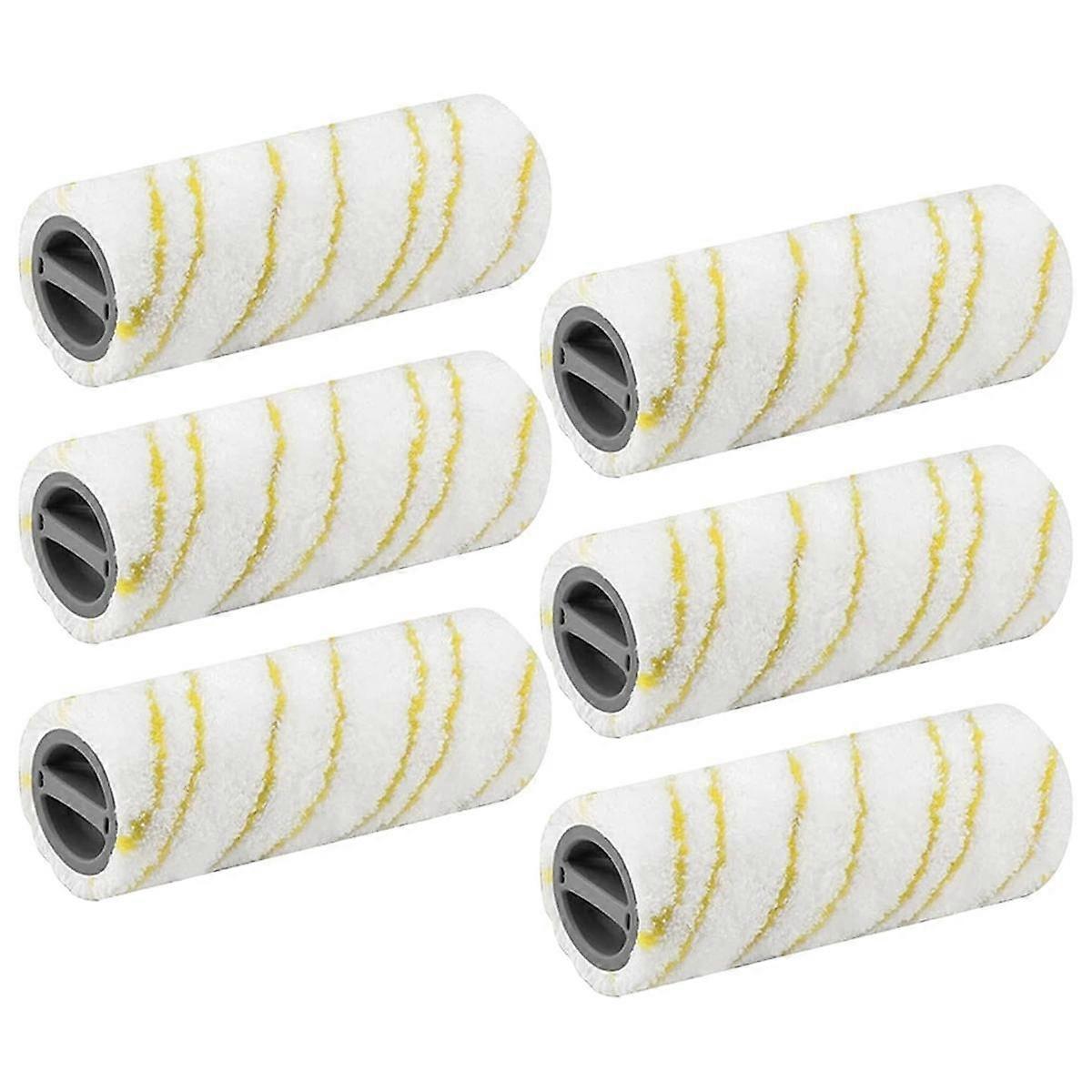 Microfibre Roller Set for FC7 FC5 FC3 FC3D EWM2 Electric Hard Floor Cleaner 2.055-007.0/2.055-006.0 Yellow