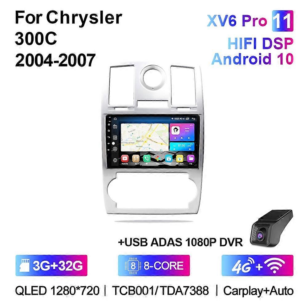 XIMA XV6 Pro 8 Core 2 Din Android 10 Autoradio Caplay Car Radio Multimedia Player For Chrysler Aspen 300C 2004-2008 Stereo gps