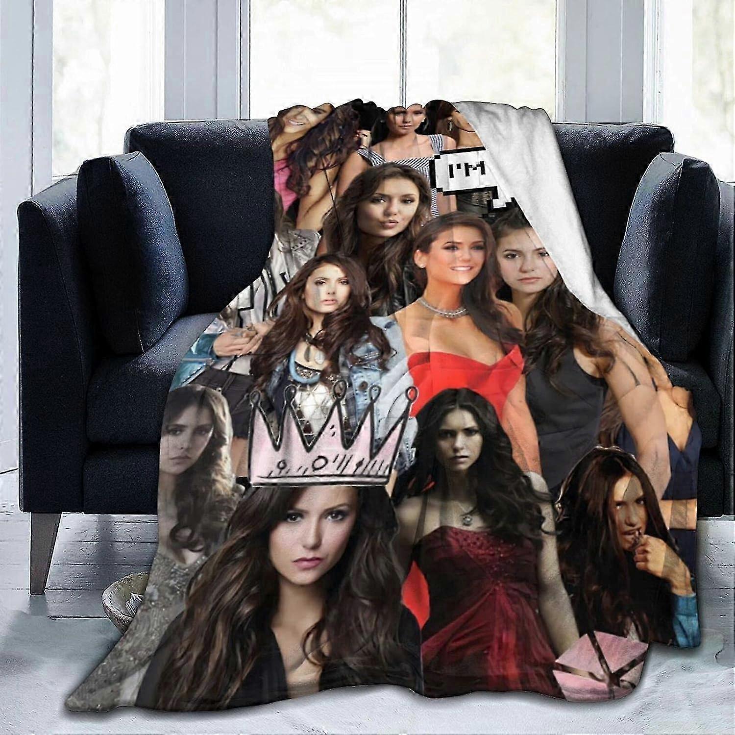 نينا دوبريف في دور كاثرين بيرس بطانية أفخم ناعمة مريحة لأريكة سرير سيارة شاطئ التخييم طوال الموسم بطانية الصوف jvrivjh3644