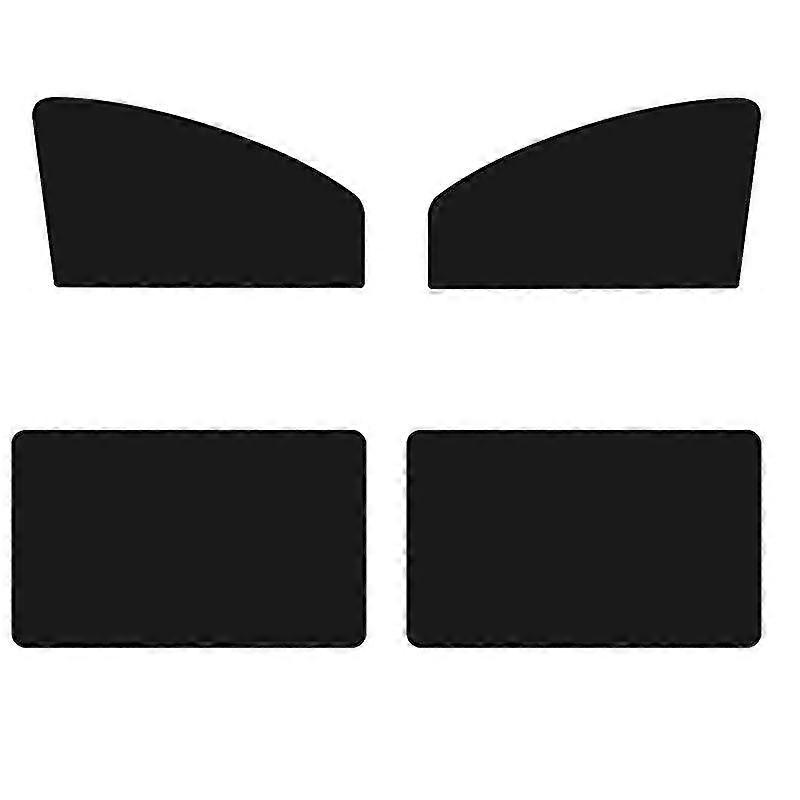 4pcs Car Sun Shade Curtain Thickened UV Protection Mesh