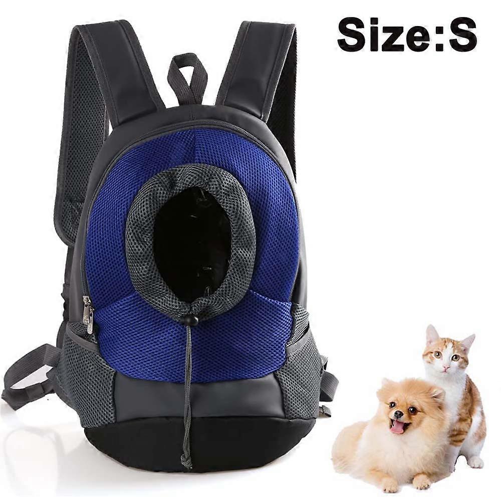 Comfortable Carrier Backpack, Puppy Pet Front Pack with Breathable Head Out Design and P