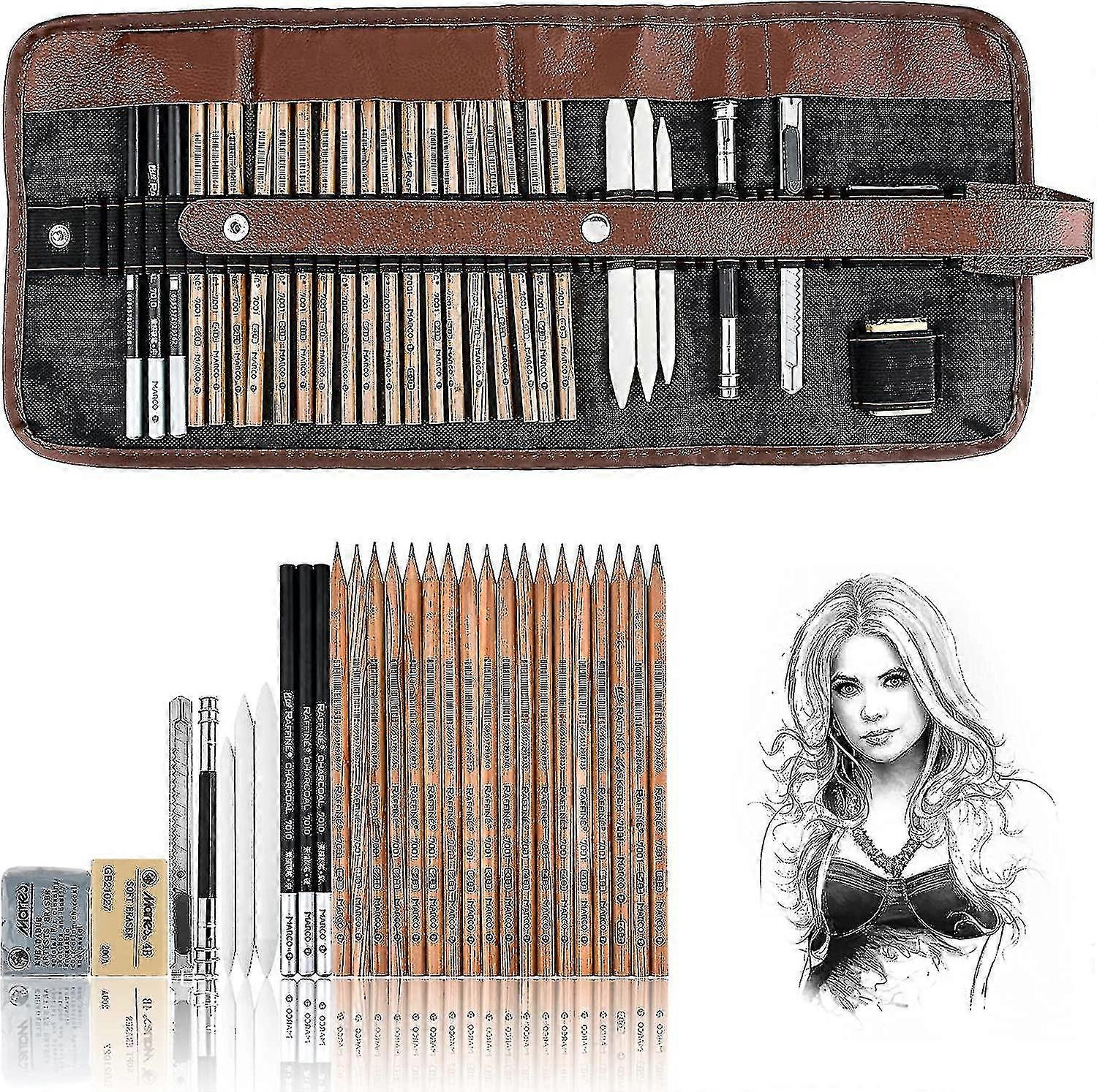 أقلام الرسم, أقلام الرسم أقلام الرصاص اللوازم الفنية كيت للأطفال الكبار, المهنية رسم الفن الجرافيت أقلام الفحم أقلام رصاص مجموعة