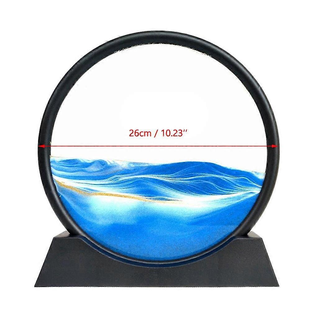 2Pcs Moving Sands Art Picture 3D Dynamic Deep Sea Sand-scape