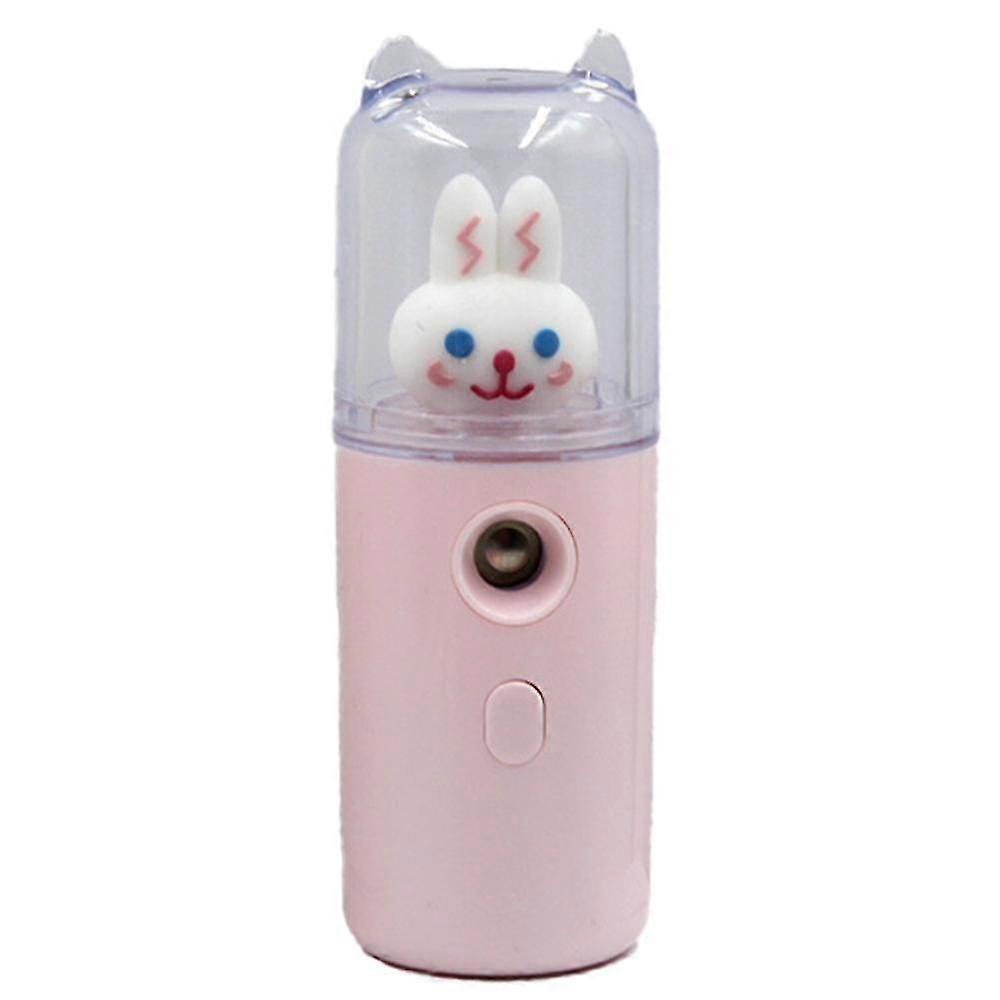 Portable Face Steamer Mini Cartoon Cute Girl Face Mister Facial Steamer Portable Nano Mist Sprayer
