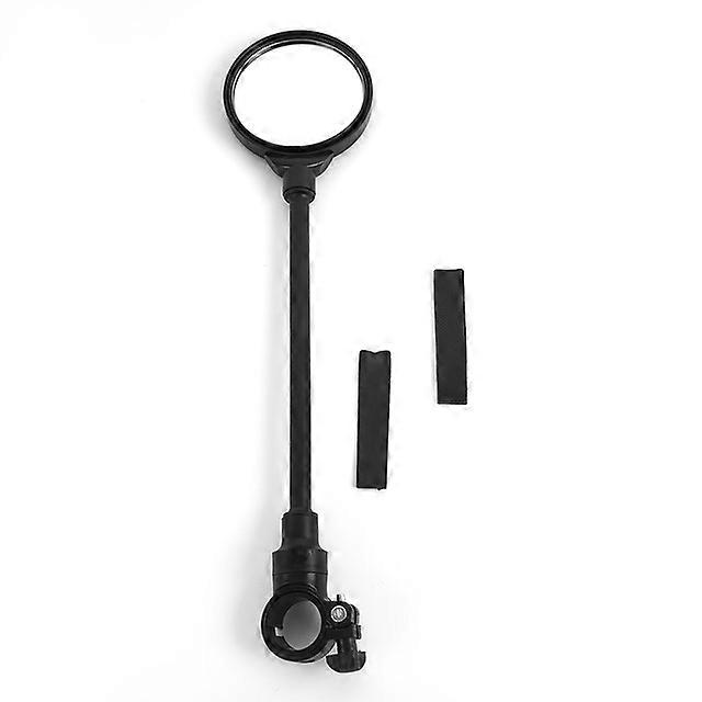 QX 1pcs Long Bicycle Rearview Handlebar Mirrors 360 for Mountain Road Bike Motorcycle Bendable Hose Adjustable Left Right Mirror