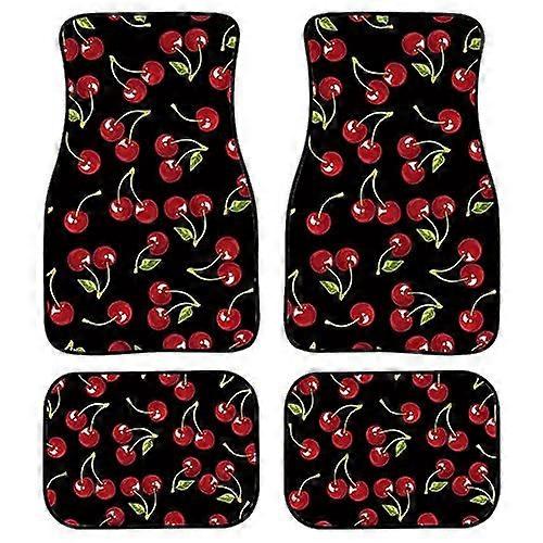 Mushroom Car Floor Mats Full Set Women Men Auto Decoration Protector Non Slip Universal 4 Pieces