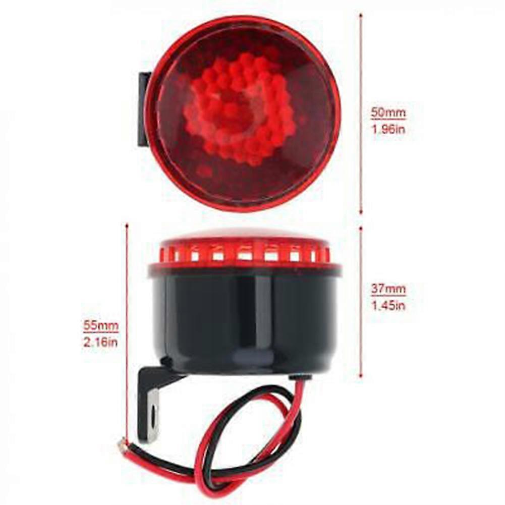 Beep Reverse Beeper Air Horn DC 12V 105dB Warning Siren Sound Signal Backup Alarms Horns With Red LED For Motorcycle Car Vehicle
