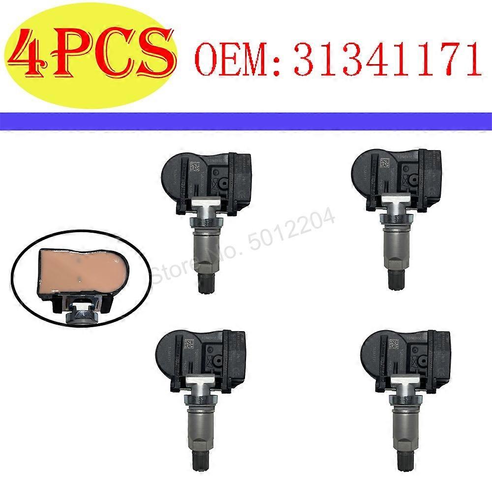 4Pcs 31341171 31341893Vehicle Sensors Tire Pressure Monitoring For Volvo C30 C70 S40 S60 S70 S80 V40 V50 V60 V70 XC60 XC70 XC90