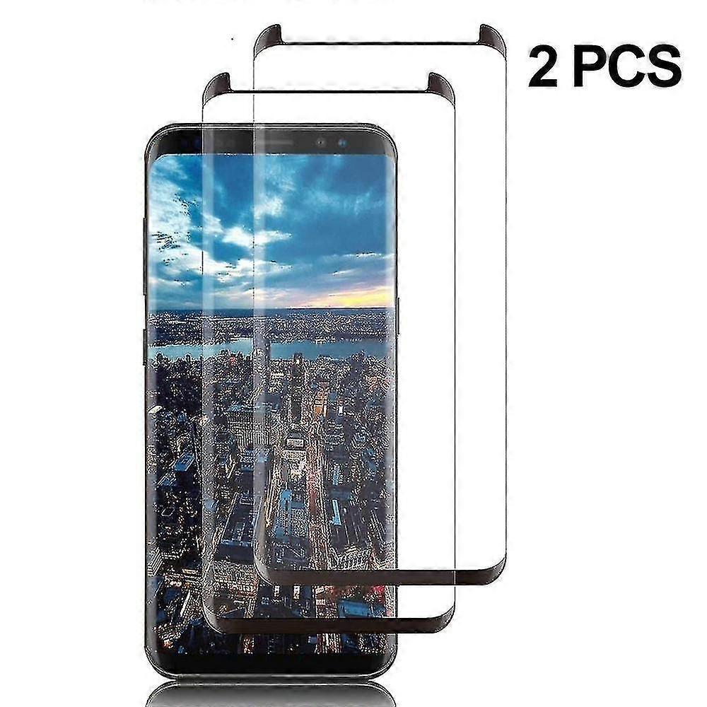 ギャラクシーS9スクリーンプロテクター、フルカバレッジ強化ガラス2パック