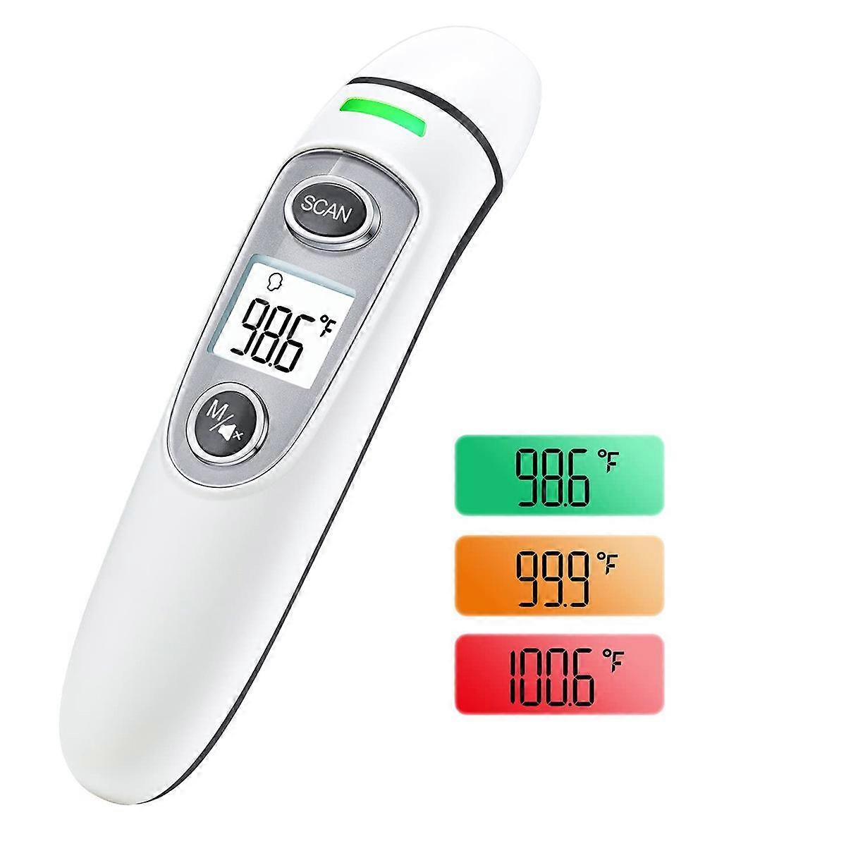 Forehead Thermometer for Adults Kids, Digital Infrared Thermometer, Touchless Thermometer for Fever with LCD Screen