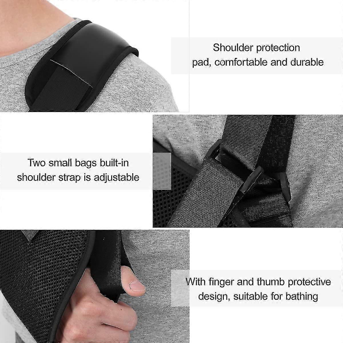 Arm Sling - Shoulder Immobilizer For Broken Fractured Arm - Adjustable Arm