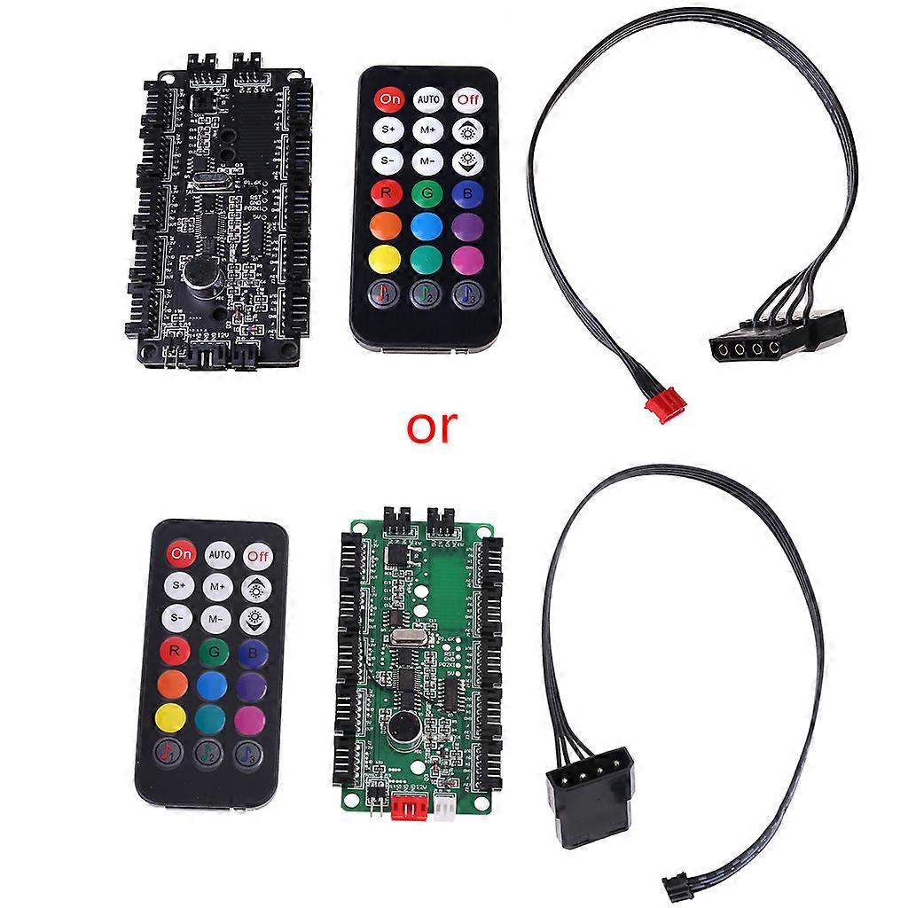 Remote Control Panel RGB Interface LED Fan External Hub Connector Controller 21
