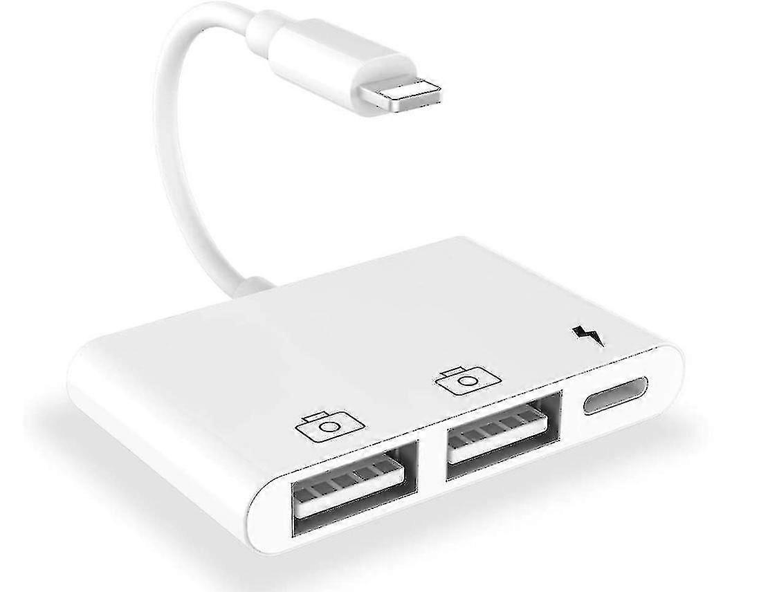 Usb 3 Camera Adapter, -ning To Usb Otg Adapter With Charging Port, Compatible With I-ph I-pad, , Usb Flash Drive,