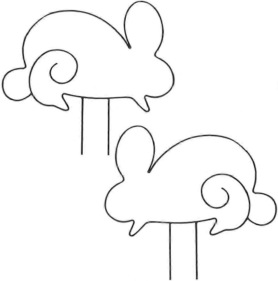 محطة الوقوف مراحل Scail الدولة الحديد البستنة مصنع تسلق تسلق زهرة الجرف 2pcs (أرنب