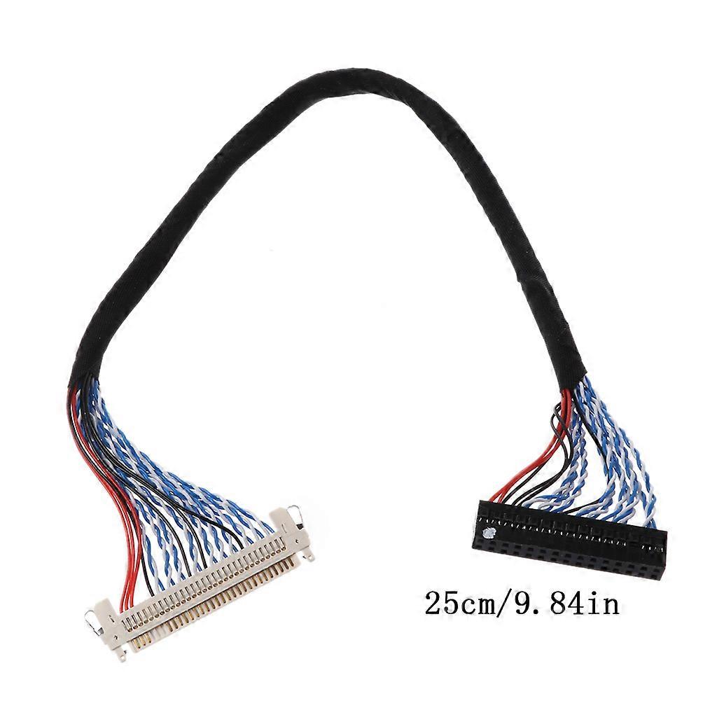 Black Wires Stand LVDS Cable Suitable for LCD display with 2ch LVDS interface