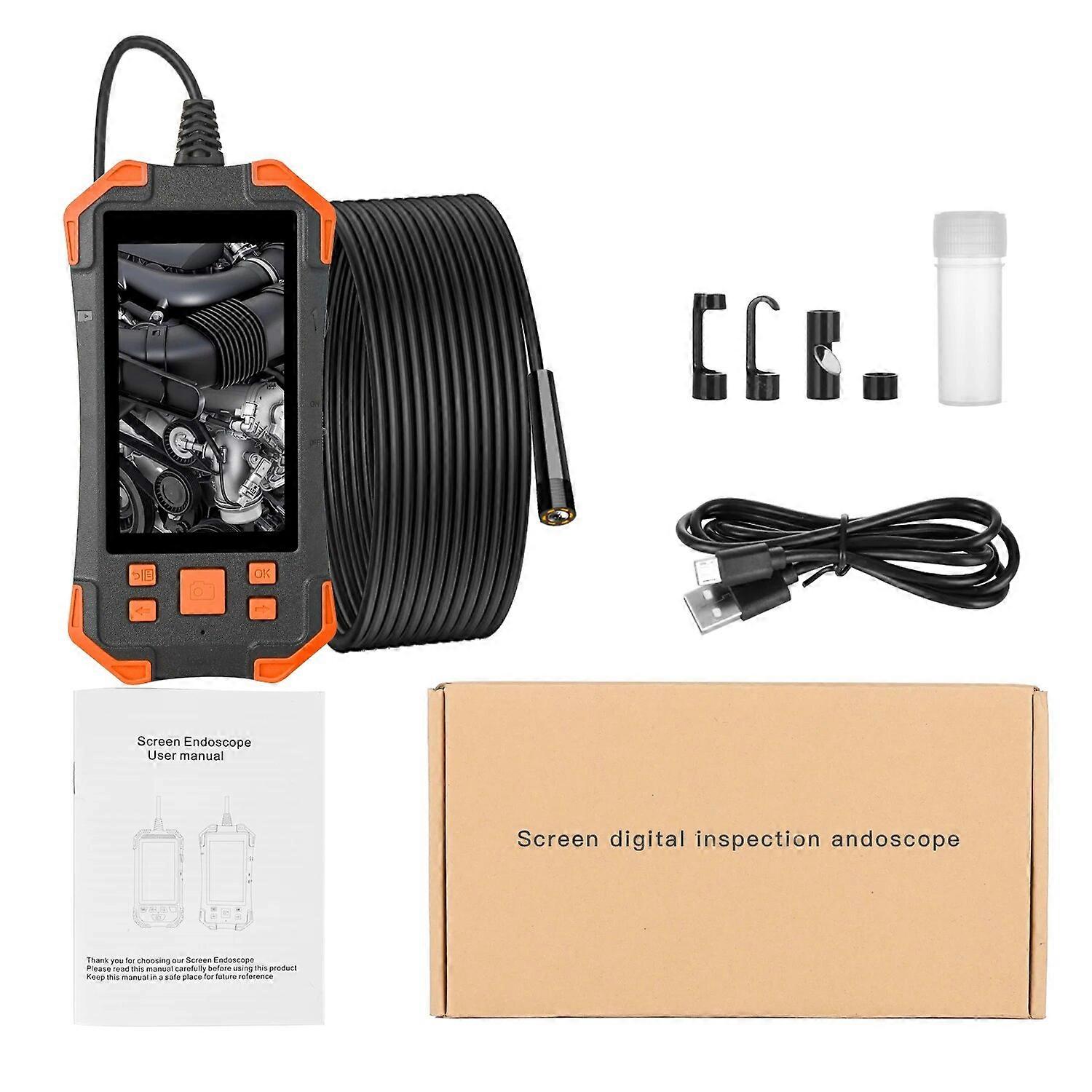 Borescope Inspection Camera 1080P 4.3 '' IPS Digital 3.9mm 5.5mm 8mm Lens Industrial Endoscope IP67 Waterproof Snake Camera