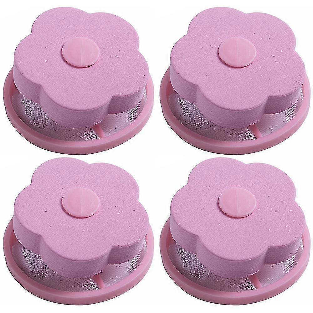 4Pcs Reusable Washing Machine Lint Catcher Household Washing Machine Lint Mesh Bag Hair Filter Net Pouch