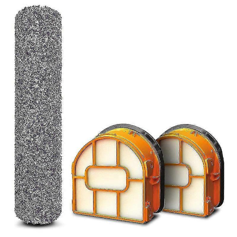 Compatible Shark Wdb1f2 Replacement Antimicrobial Brushroll & 2-pack Filter Bundle, Compatible Hydrovac 3-in-1 Multi-surface Cleaners Compatible With 