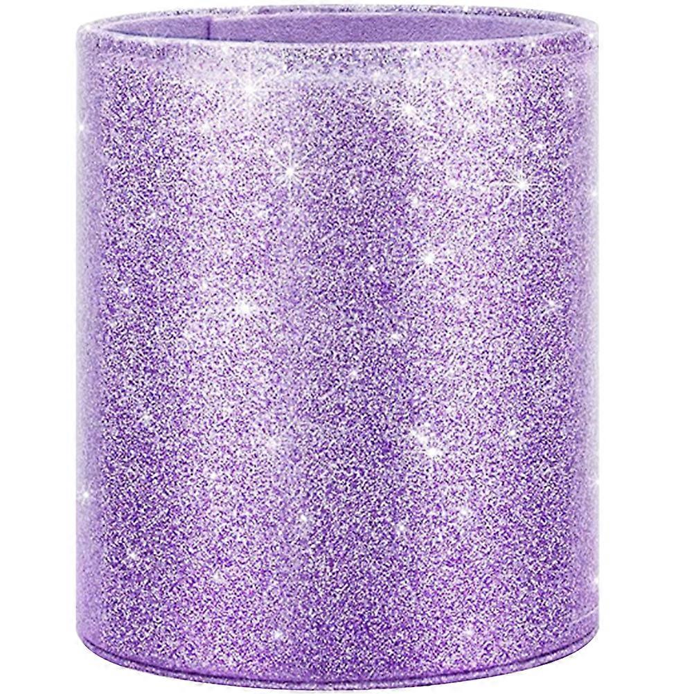PU-Leder-Stifthalter Schreibtisch-Stifthalter Glitzerstifthalter Desktop-Make-up-Pinselhalter