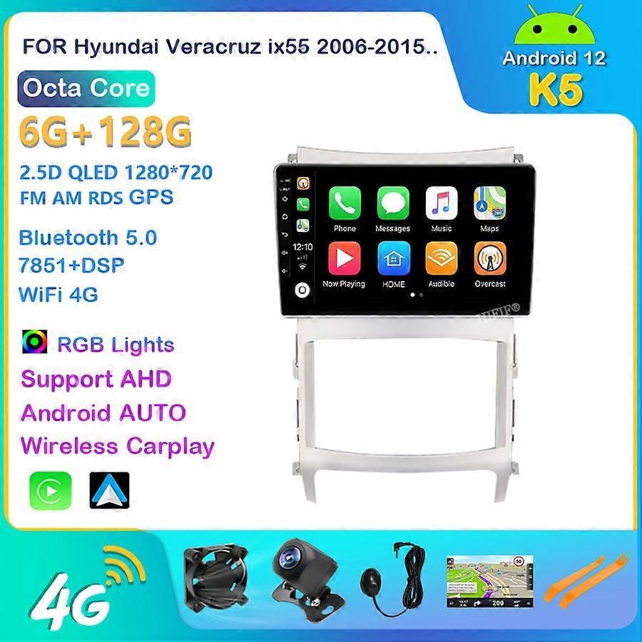 For Hyundai Veracruz ix55 2006 - 2015 Car Radio Multimedia Video Player Navigation stereo GPS Android 12 No 2din 2 din dvd