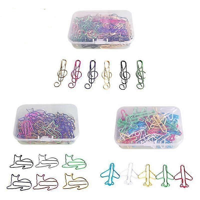50x Music Note Multiple Shape Paper Clips Office Binder Photos