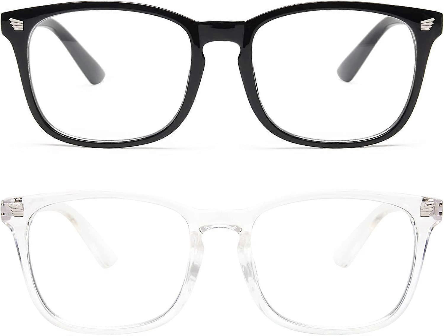 2er-Pack Blaulichtschutzbrille, Computer-Lese-/Gaming-/TV-/Telefonbrillen