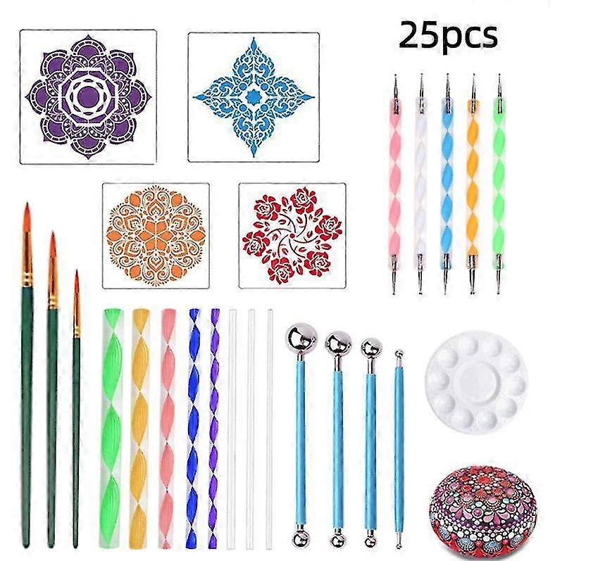 Mandala Dotting Tools Kits, 25pcs Mandala Dotting Tools Set