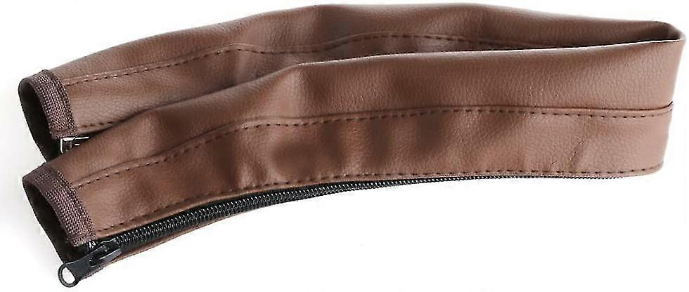 Stroller Handle Pu Leather Stroller Stroller Armrest Protective Cover Brown