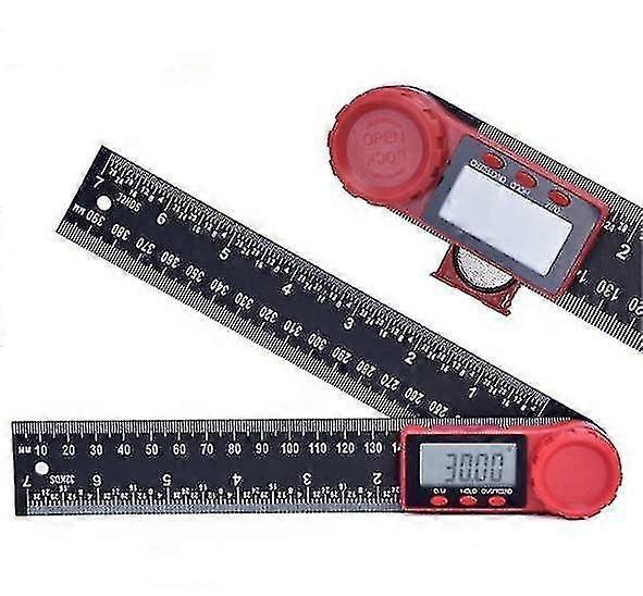 Naiwang Two-in- Electronic Digital Display Ruler -funct Protractor Incmeter Meter