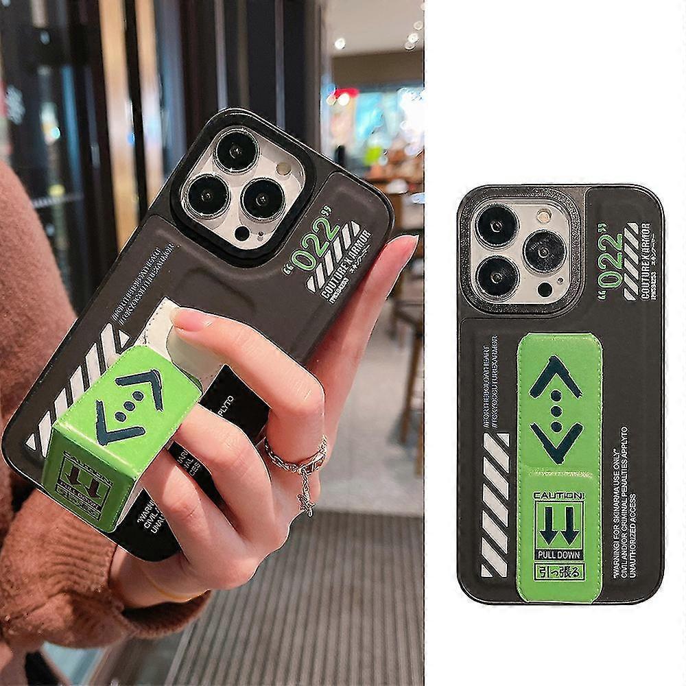 Lyxig magnetisk hållare Stativ Telefonfodral för Iphone 13 12 11 Pro Max X Xs Xr 6 7 8 Plus silikon läder stötsäkert skyddsskydd