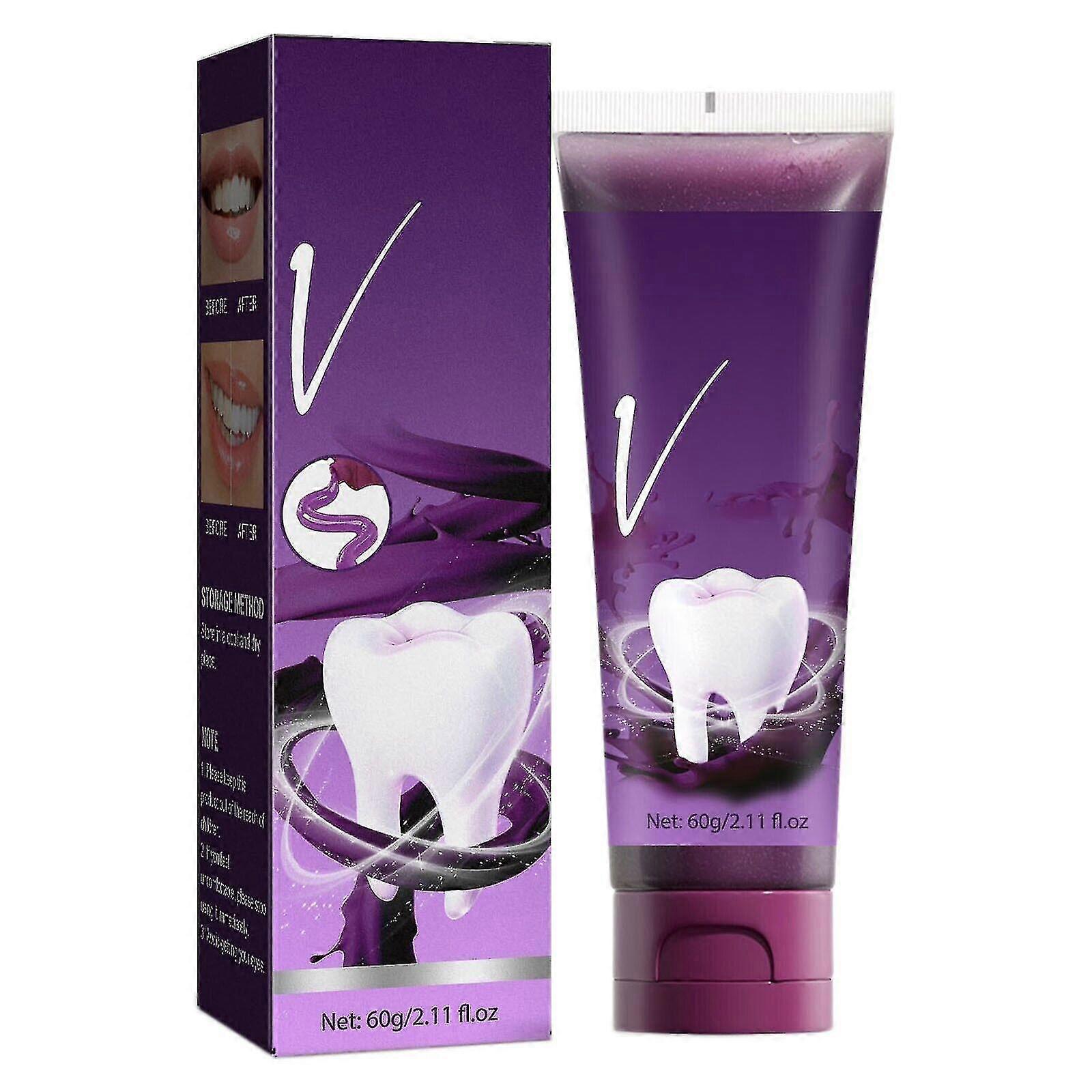 Toothpaste Purple Teeth Brightening Stains Removal