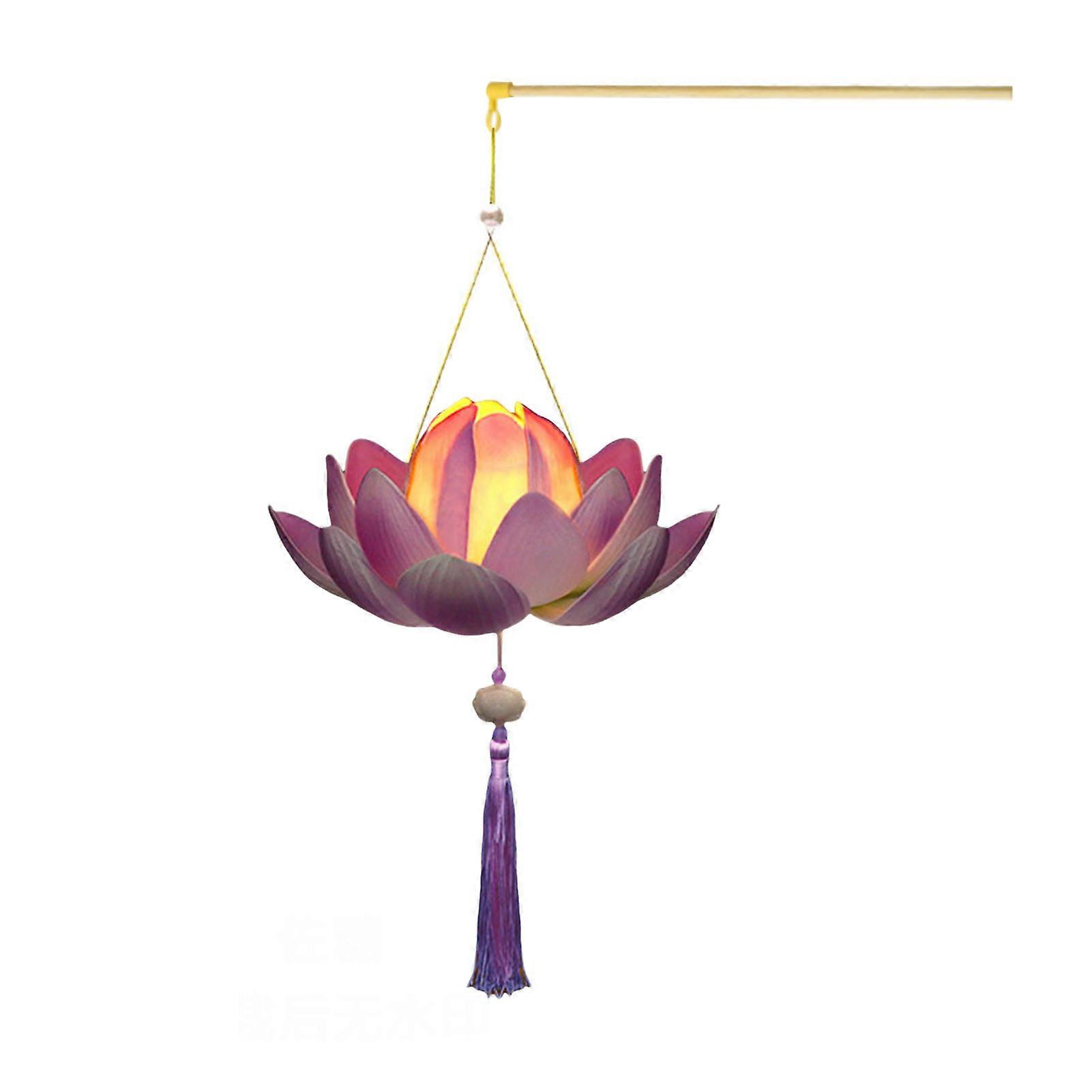 Lotus Lantern DIY Kit Kinesisk stil handhållen lykta DIY lykta kit Festlig dekoration för jul vårfestival Midhöstfester