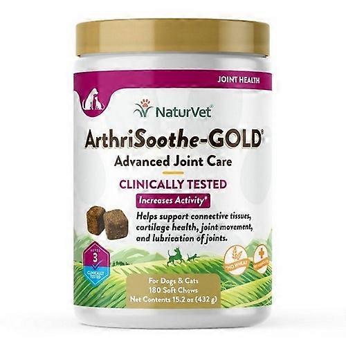 NaturVet ArthriSoothe Gold Level 3 Μαλακό Μάσημα, 1 Έκαστο / 180 Μασώμενα
