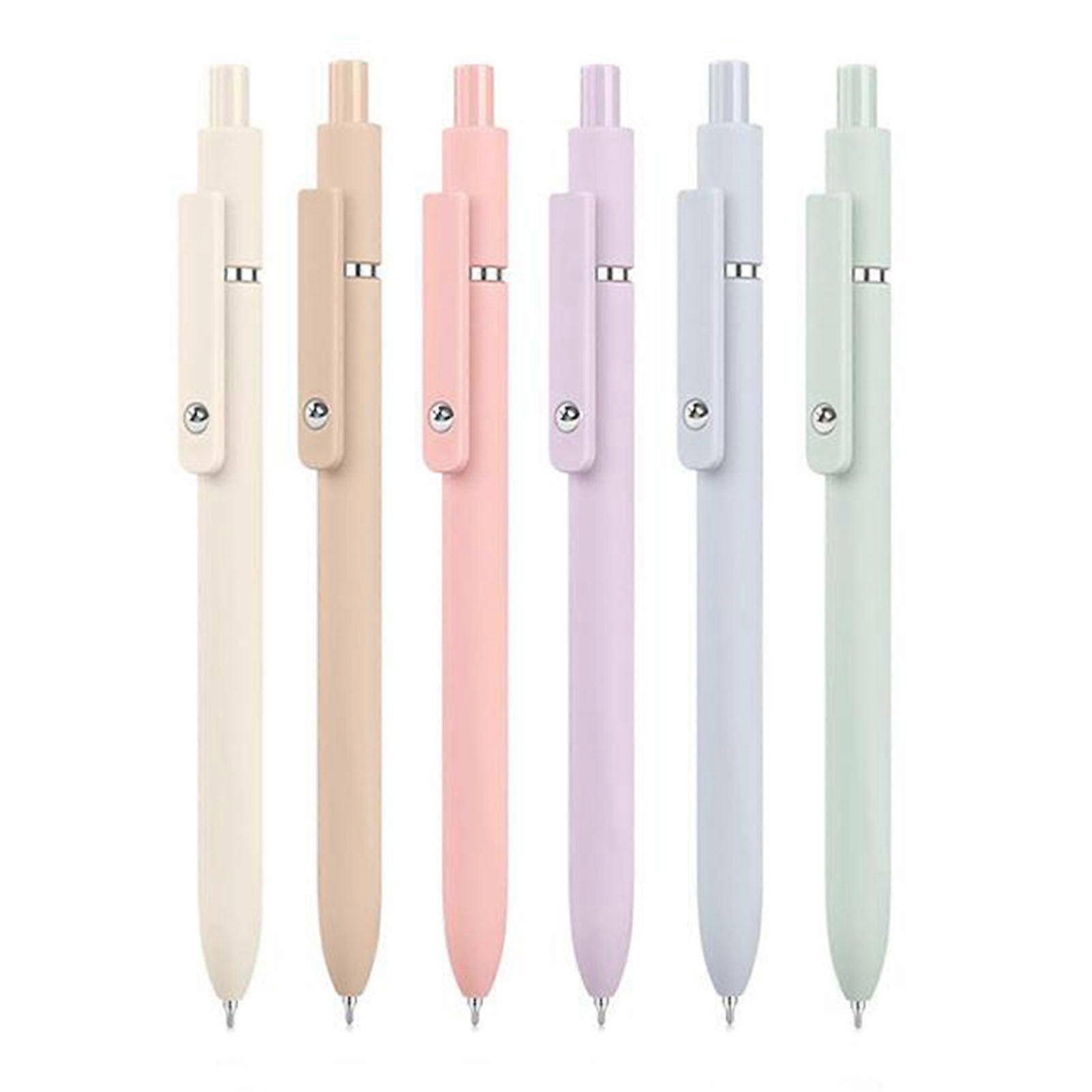 5/6Pcs Gel Pen Ultra-Smooth Ink Ergonomic Design Click On/Off Feature Non-smudge Gel Pen with Pocket Clip