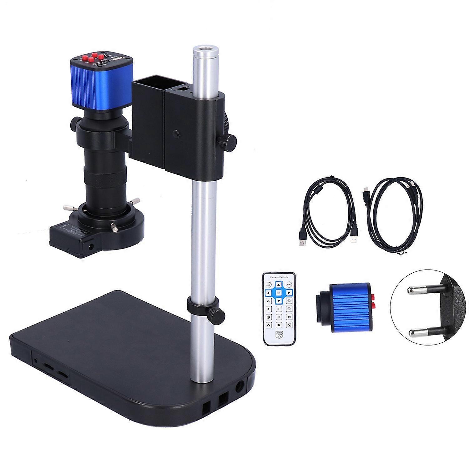 24MP ​​Microscope Camera Video ​​Digital Industrial Camera for PCB THT Welding AC100‑240VEU Plug