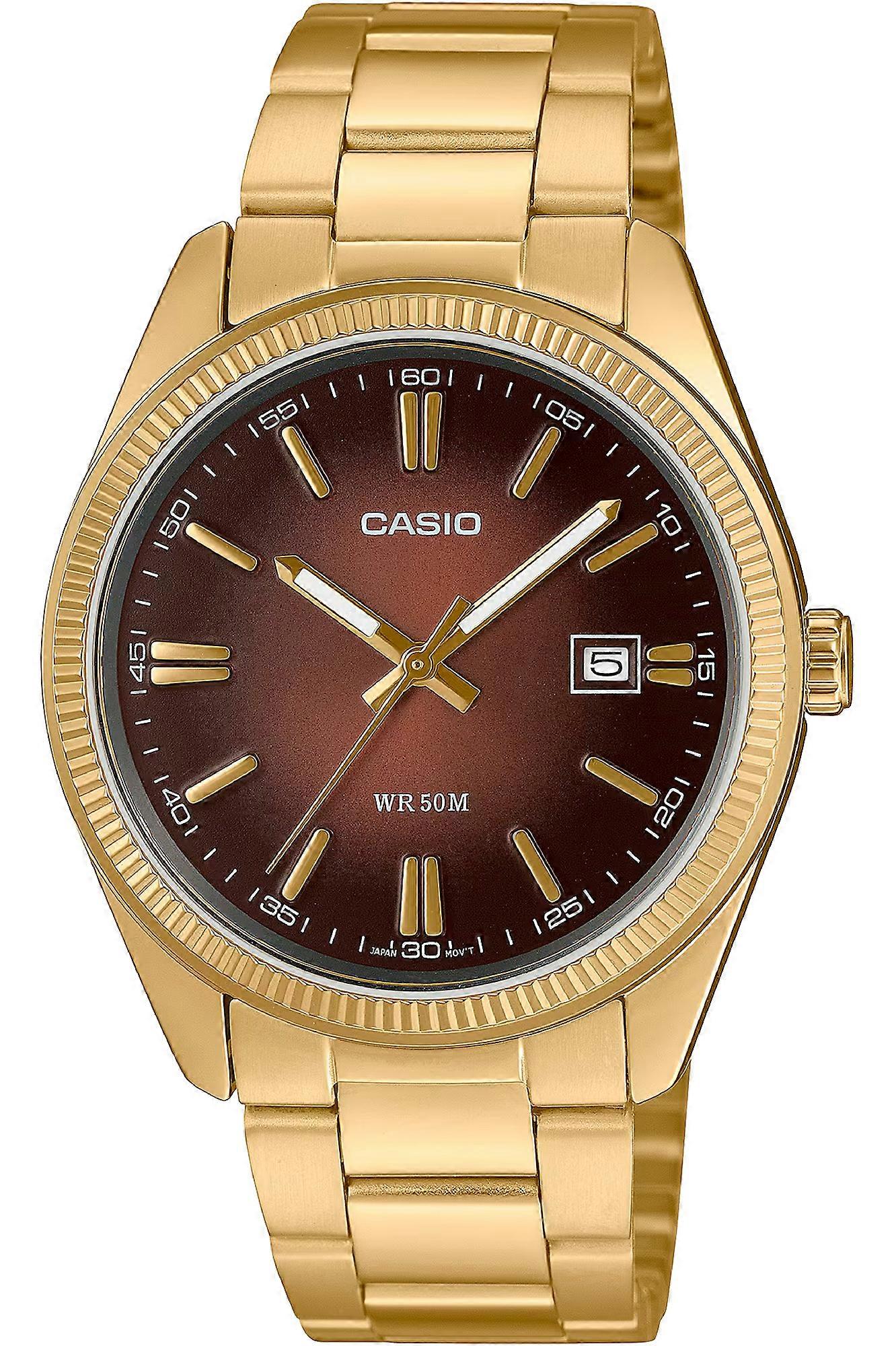 CASIO Collection MTP-1302 MTP-1302PGC-5AVEF - Analogo al quarzo maschio in acciaio inox