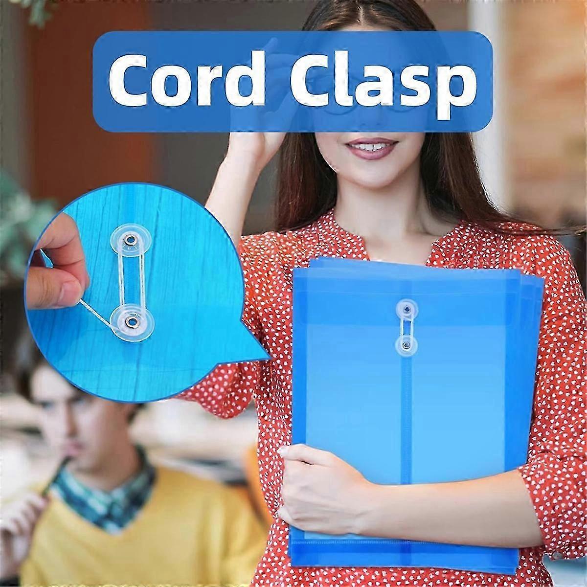 12 Pack Envelopes With Button String Tie Closure, Expandable Files Organizer Document Folders,for School Office Home