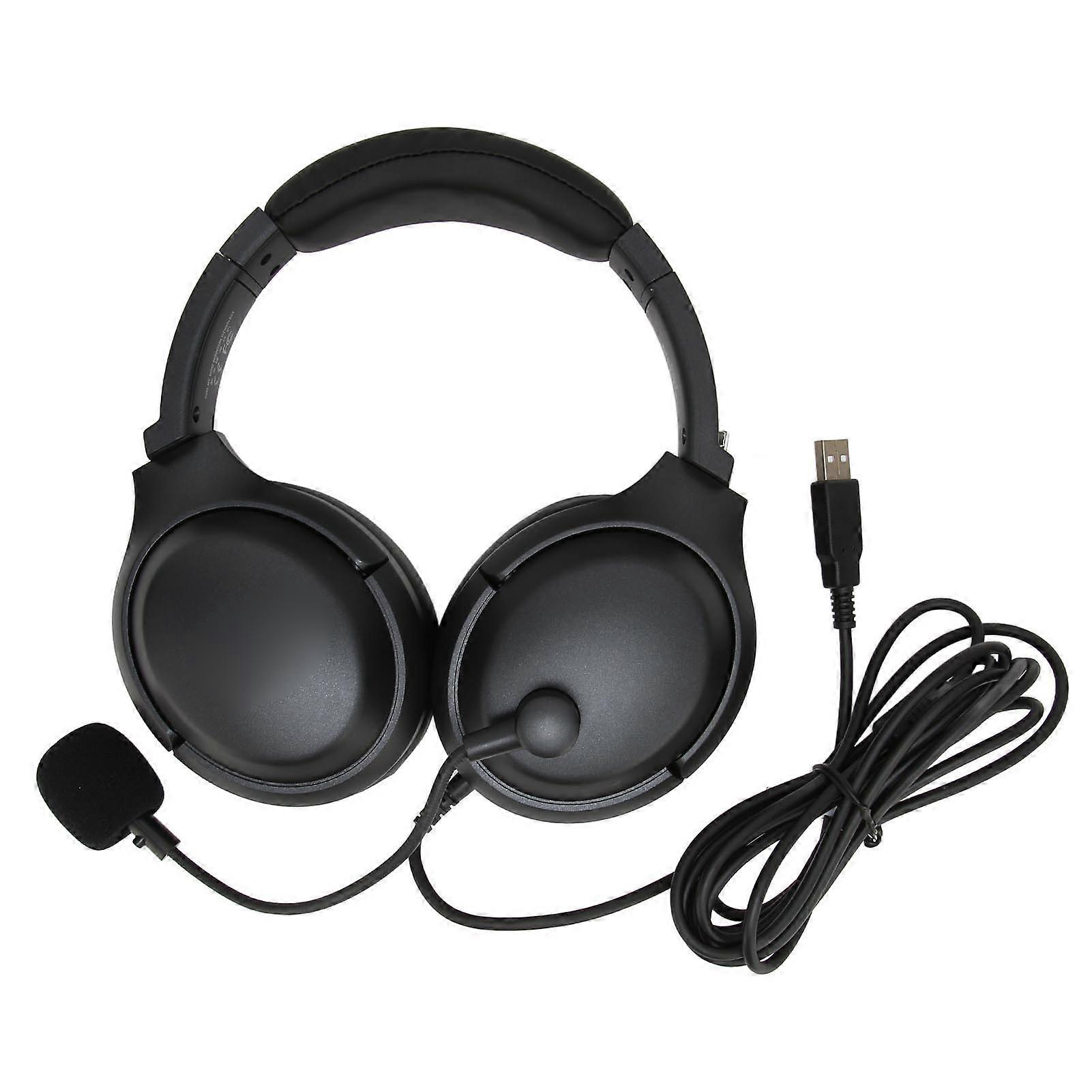 Test Headset with USB ENC Noise Reduction, Integrated Sound Card, Student Exam Earphones