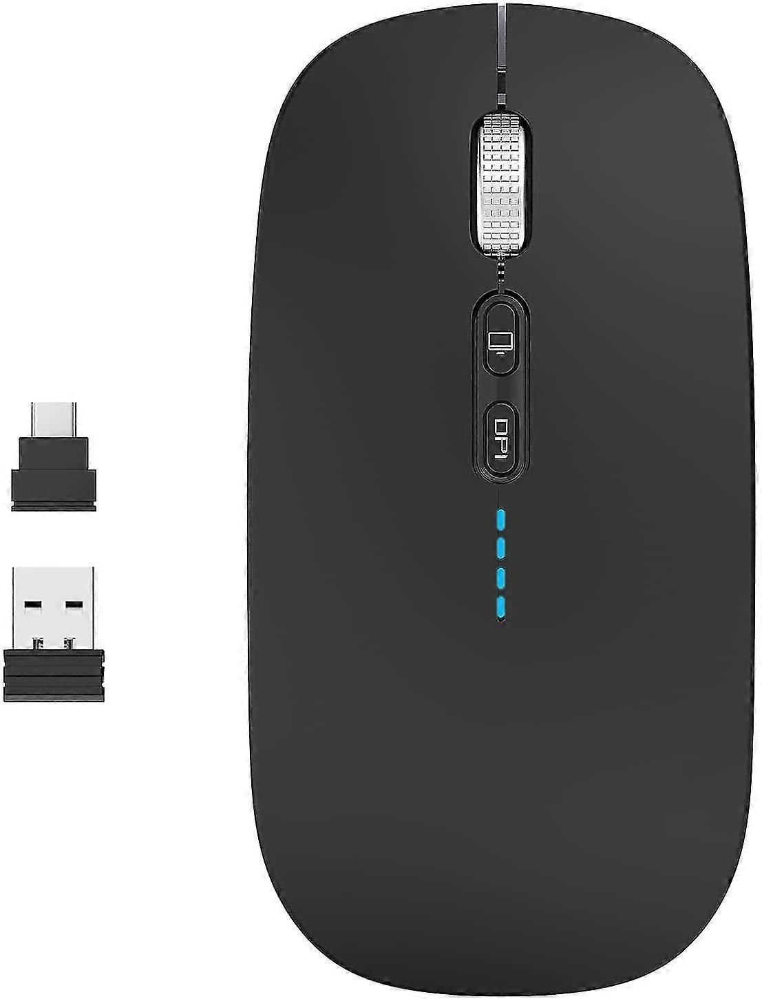 Charging 2.4g -thin Silent Wireless Optical Mouse, Portable Mobile Wireless Mouse,4937
