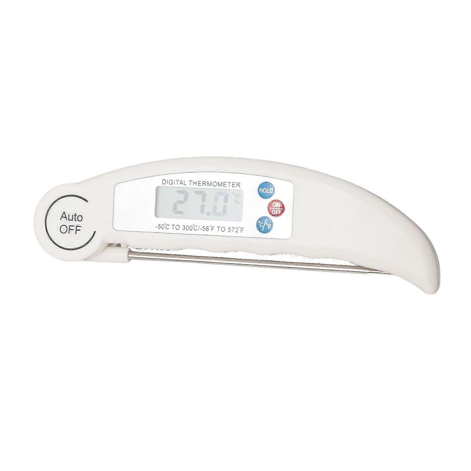 Digital Meat Thermometer Cordless Foldable Digital Cooking Food Thermometer for Home White