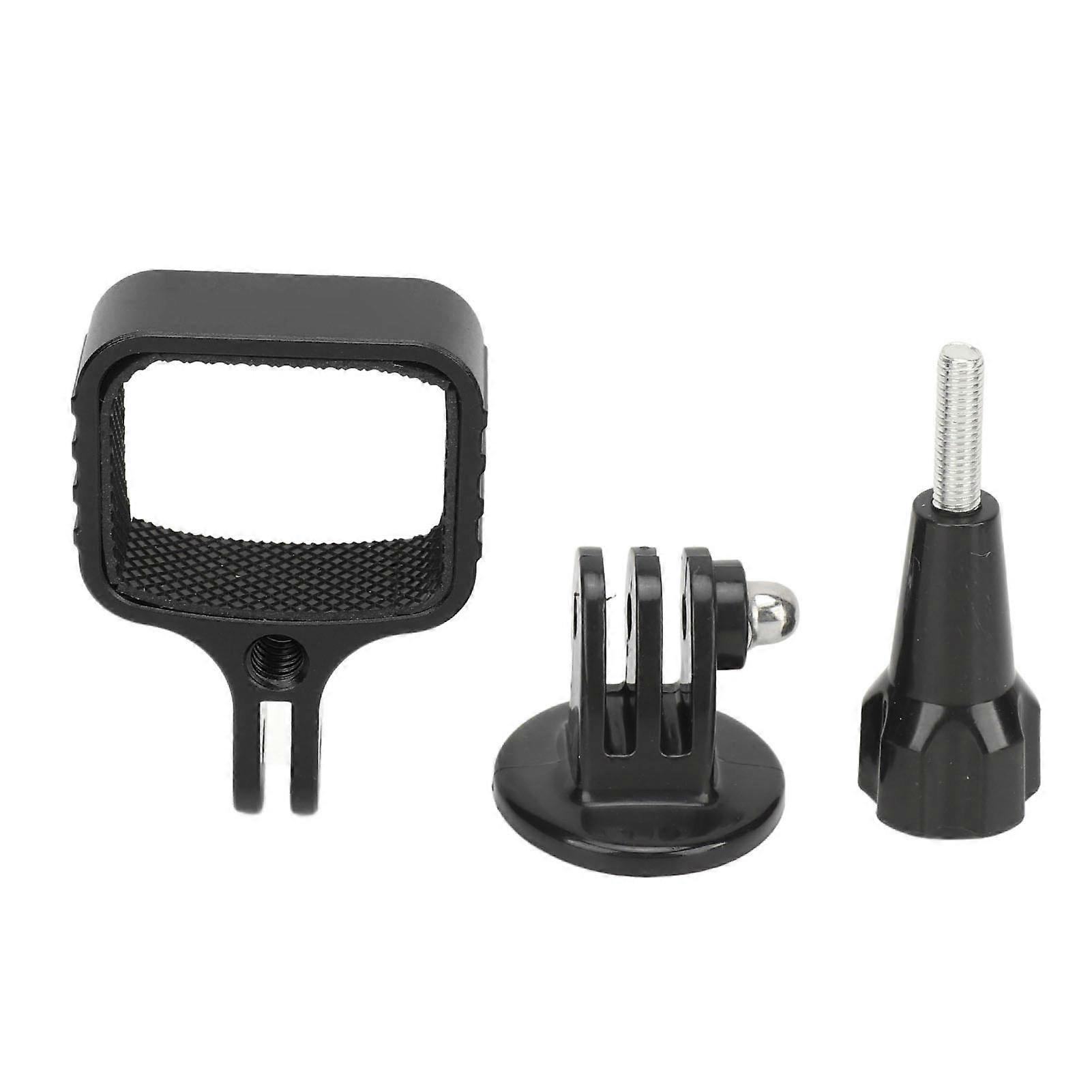 Metal Adapter Expansion Adapter Head Ball Head Camera Fixed Frame Bracket for Osmo Pocket 3 Action Camera Accessories Black