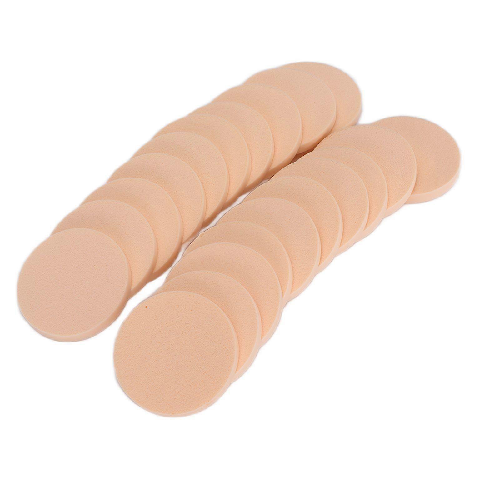 Dual-Use Antibacterial Round Makeup Sponge & Powder Puff