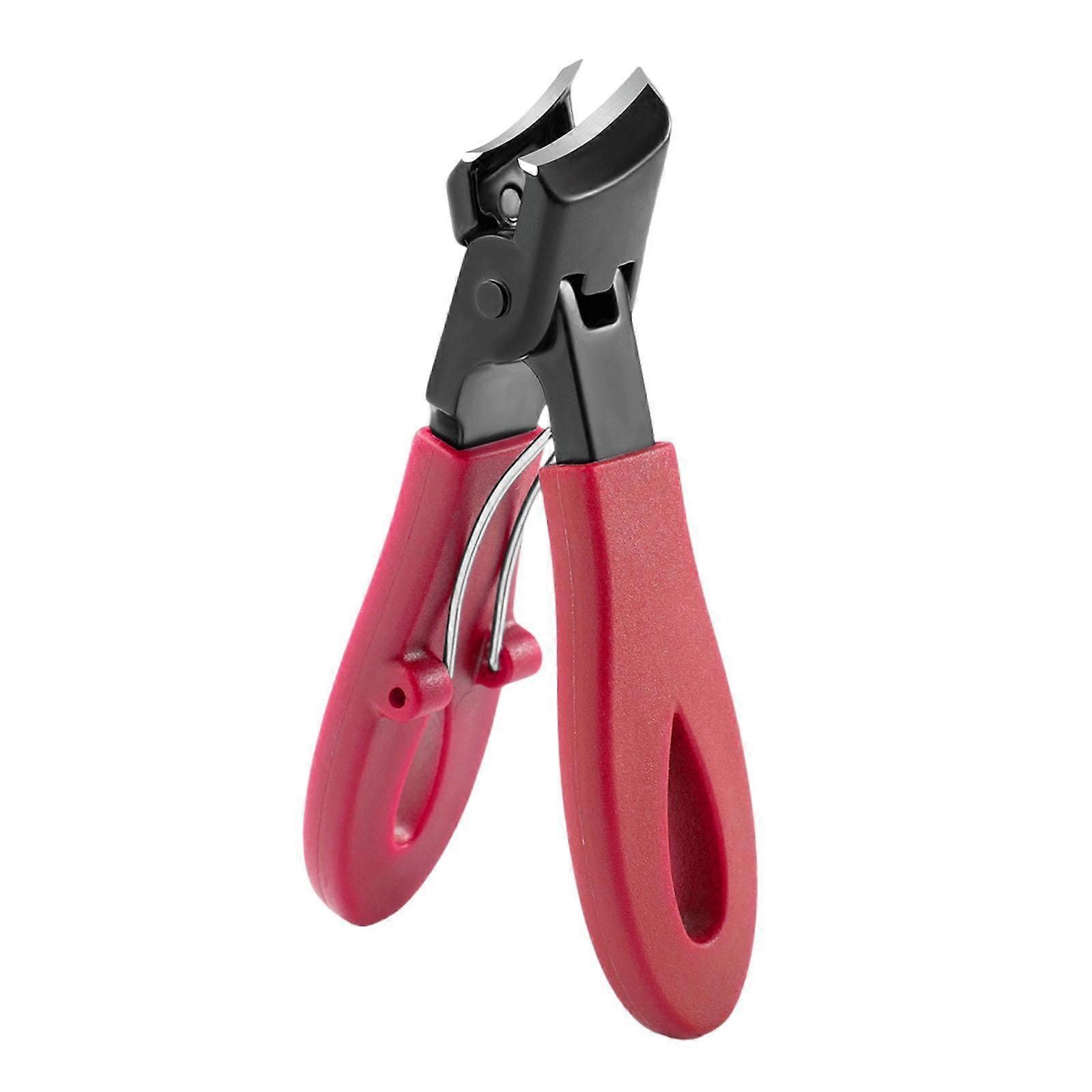 Coupe-ongles incliné Pas d’éclaboussures Coupe-ongles à orteils Coupe-ongles à large ouverture rouge