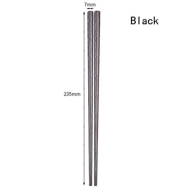 1 Pair Stainless Steel Chinese Korean Japanese Chopsticks Reusable Metal Chopstick Sticks Sushi Food Tableware Kitchen Tool