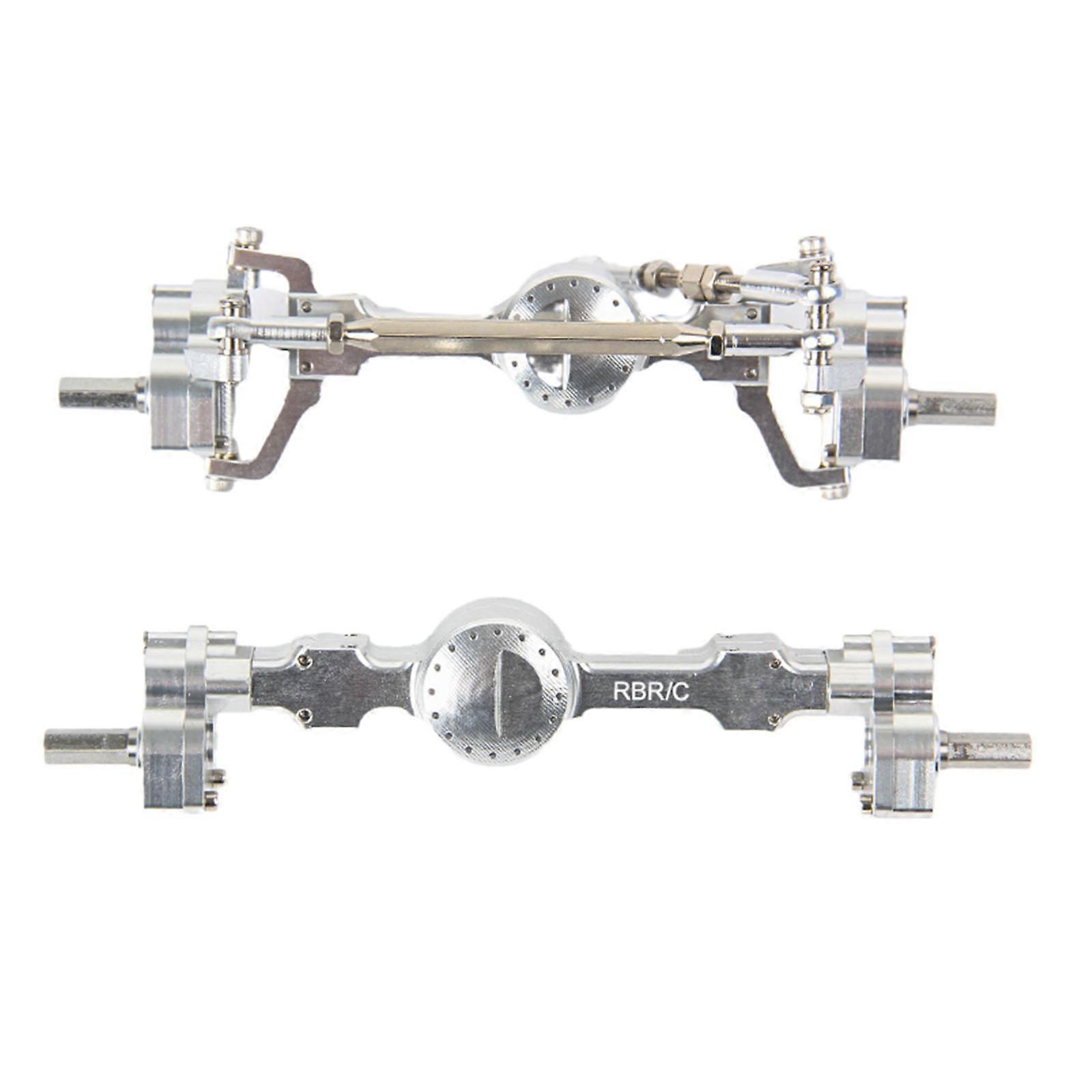 Metal Gear Front & Rear Axle Bridge for Model Car Universal Edition Toy Car for D90 99S Assembly Toy Kits  Silver